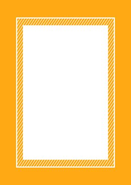 moda çerçeve turuncu renk düz döşeme tarzı ve kopya alanı için dikdörtgen, afiş tasarımı için boş çerçeve turuncu, reklam grafik güzellik kozmetik moda için turuncu çerçeve afiş boş şablonu