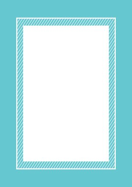 moda çerçeve mavi pastel renk düz döşeme tarzı ve kopya alanı için dikdörtgen, afiş tasarımı için boş çerçeve mavi, grafik kozmetik moda reklam için şablon mavi çerçeve afiş boş