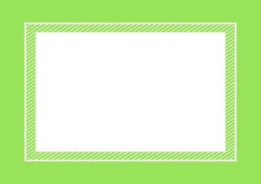 moda çerçeve yeşil pastel renk düz döşeme tarzı ve kopya alanı için dikdörtgen, afiş tasarımı için boş çerçeve yeşil, grafik kozmetik moda reklam için şablon çerçeve afiş boş