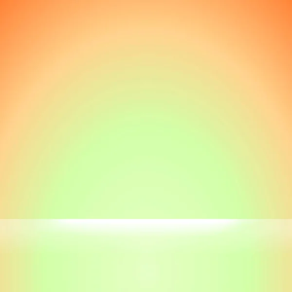 Colores Cuadrados Color Naranja Verde Degradado Brillo Luz Suave Blanca — Vector de stock