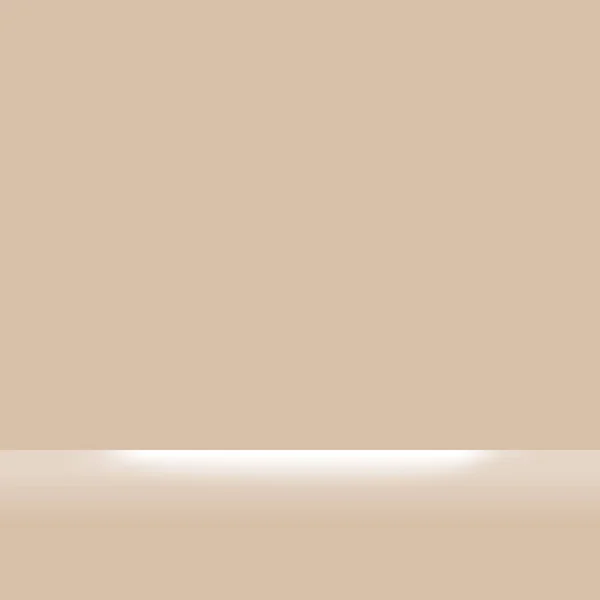 茶色のパステルカラーソフトと白色の光は 長方形の背景 背景茶色とスポットライトソフト 背景のための茶色のスペースのために輝きます — ストックベクタ