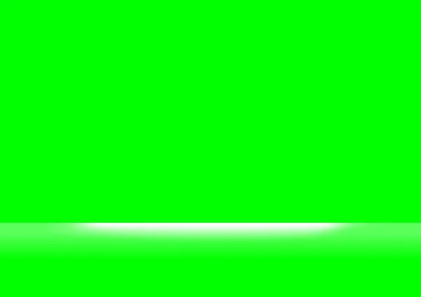 Groen Schermkleuren Wit Licht Schijnen Voor Achtergrond Achtergrond Groen Scherm — Stockvector