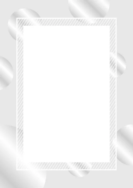 Leere Bannerrahmen Tupfen Silber Farben Für Hintergrund Pastellbanner Rahmen Tupfen — Stockvektor