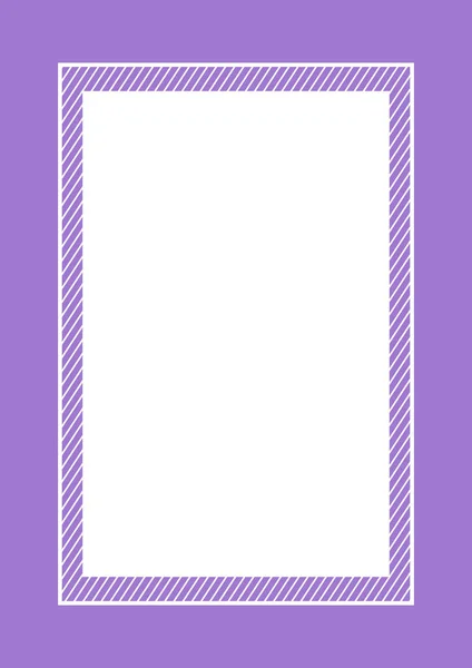 Marco Moda Color Púrpura Plano Estilo Disposición Rectángulo Para Espacio — Vector de stock