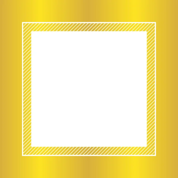 Μοντέρνο Πλαίσιο Χρυσό Χρώμα Flat Lay Στυλ Και Ορθογώνιο Για — Διανυσματικό Αρχείο
