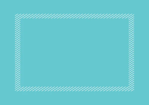 Модный Синий Цвет Рамка Плоский Стиль Прямоугольник Копирования Пространства Пустой — стоковый вектор