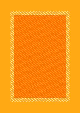 moda çerçeve turuncu renk düz döşeme tarzı ve kopya alanı için dikdörtgen, afiş tasarımı için boş çerçeve turuncu, reklam grafik güzellik kozmetik moda için turuncu çerçeve afiş boş şablonu