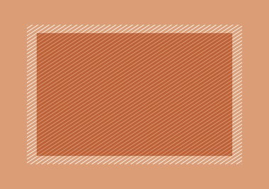 moda çerçeve kahverengi renk düz döşeme tarzı ve dikdörtgen kopyalama alanı, afiş tasarımı için boş çerçeve kahverengi, reklam grafik güzellik kozmetik moda için boş kahverengi çerçeve afiş şablon kare