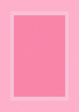 moda çerçeve pembe renk düz döşeme tarzı ve kopya alanı için dikdörtgen, afiş tasarımı için boş çerçeve pembe, reklam grafik güzellik kozmetik moda için pembe çerçeve afiş boş şablonu