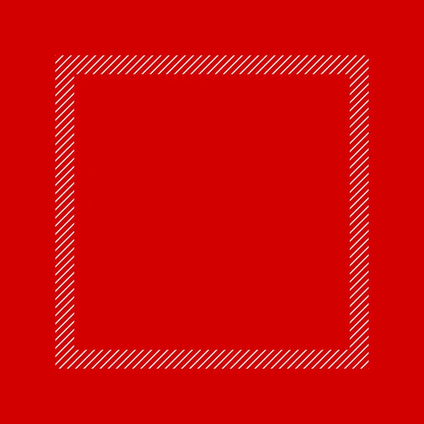 Μοντέρνο Πλαίσιο Κόκκινο Χρώμα Επίπεδη Θέσει Στυλ Και Τετράγωνο Για — Διανυσματικό Αρχείο