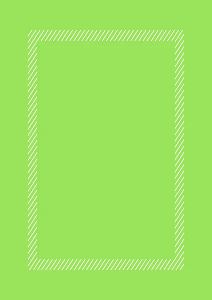 Модный Зеленый Кадр Пастельного Цвета Плоский Стиль Прямоугольник Копирования Пространства — стоковый вектор