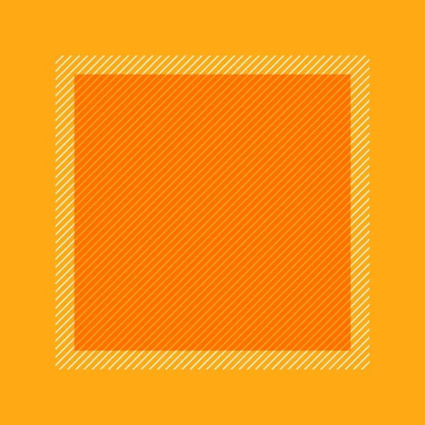 Модный Оранжевый Цвет Рамка Плоский Стиль Прямоугольник Копирования Пространства Пустой — стоковый вектор