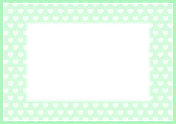 Quadro Cor Pastel Verde Suave Forma Corações Para Fundo Banner —  Vetores de Stock