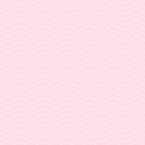 Abstracta Línea Arte Onda Color Blanco Rosa Suave Luz Papel — Vector de stock