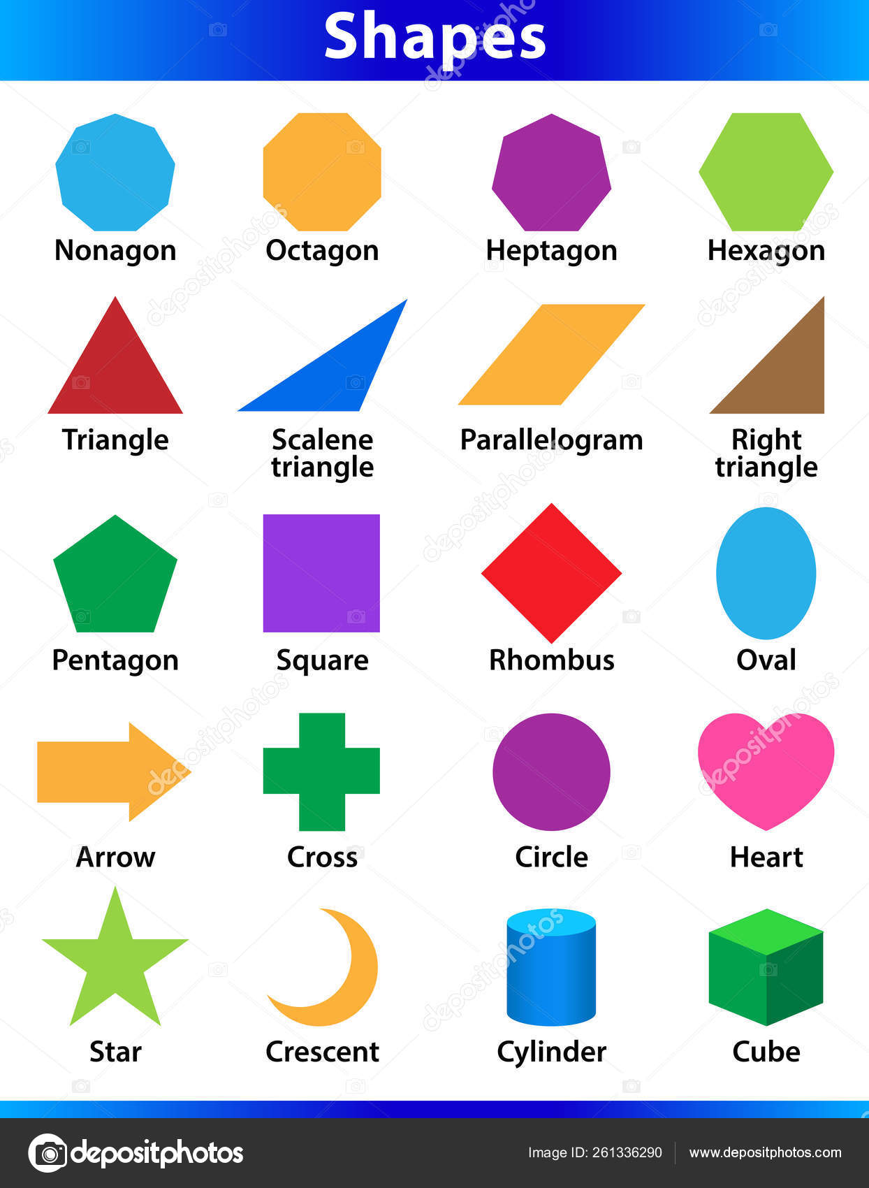 Vektorgrafiken Shapes For Kids Vektorbilder Shapes For Kids Depositphotos