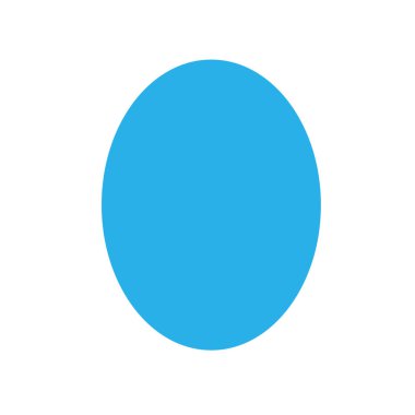 beyaz arka plan, geometrik oval simge, 2d şekil sembolü oval, çocuklar için küçük resim geometrik oval şekil öğrenme izole mavi oval temel basit şekiller