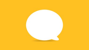 reklam için boş beyaz konuşma kabarcıkları tek, komik konuşma kabarcıkları doodle veya etiket iletişim, fiyat etiketi balon konuşma tek, afiş reklam satış kopya alanı için turuncu arka plan üzerinde kabarcıklar konuşma