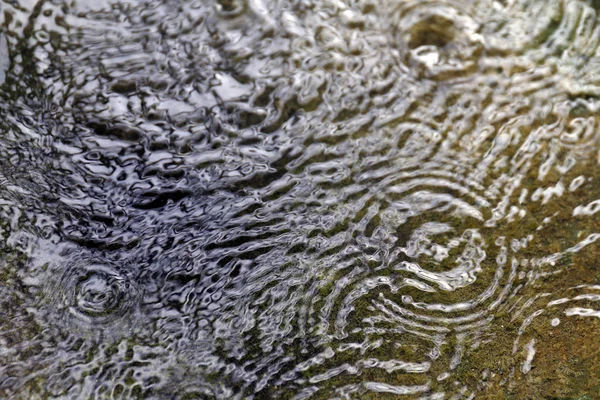 Water Drop Dirty Concrete Floor Rain Drop Walkway Reflection Droplet — Stock Photo, Image