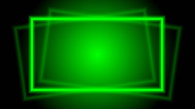 arka plan için ışık kiriş yeşil zarif yatay kare çerçeve, disko ışık parlaklık geometrik kare çerçeve, neon Kiriş çizgileri desen, afiş için disko ışık parlaklık, dijital reklam ortamı için ışık kiriş kare