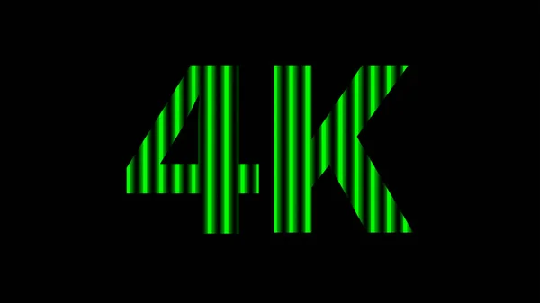 Alphabet Digital Neon Light Green Black High Definition Modern Background — Stock Vector