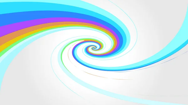 Virvel Regnbåge Färger Effekt Grå Bakgrund Modren Spiral Färger Regnbåge — Stock vektor