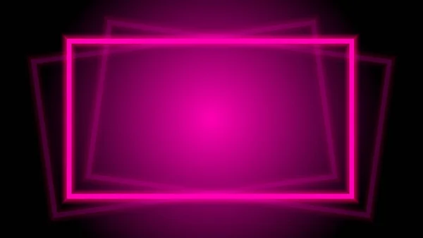 Lichtstrahl Rosa Eleganter Horizontaler Quadratischer Rahmen Für Hintergrund Discolicht Glanz — Stockvektor