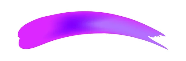 Purple Brush Marks Isolated White Brushstroke Purple Watercolor Paint Idea — Stock Vector
