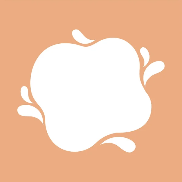 Blob Σχήμα Καφέ Παστέλ Μαλακό Για Banner Αντίγραφο Χώρου Aqua — Διανυσματικό Αρχείο