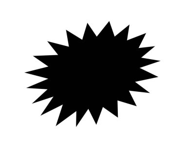 İndirim fiyatı mesajı için siyah yıldız, sohbet etiketi tırtıklı şekil, satış promosyonu için çıkartma, komik konuşma balonları, satılık metin tanıtımı için tırtıklı çıkartma, yeni teklif tanıtımı için çıkartmalar