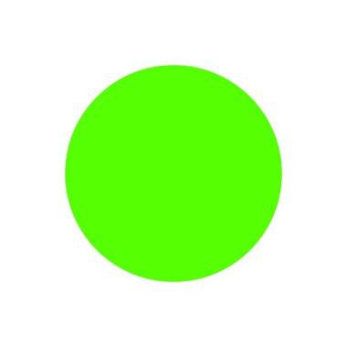 daire yeşil parlak basit şekil beyaz, parlayan yeşil daire arkaplan için, daire floresan yeşil renk simge düğmesi için parlak, yansıtıcı yeşil renk