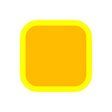 düğme kare şeklinde sarı düğme oyunları beyaz, sarı modern düğmeler kare kare, kare düğme düz biçim simgesi uygulamalar için, düğme kare web sitesi veya uygulama için