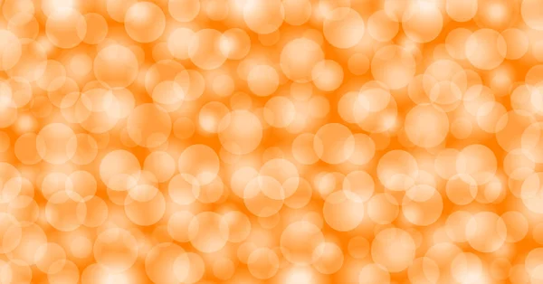 Oranžový Bokeh Pro Abstraktní Pozadí Oranžové Světlo Bokeh Pozadí Banner — Stockový vektor
