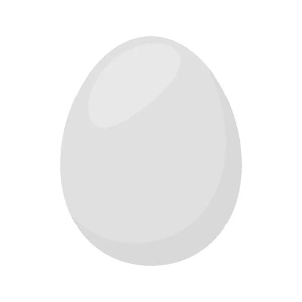 Яйцо Утки Изолированы Белом Фоне Клип Утки Яйца Белого Серого — стоковый вектор