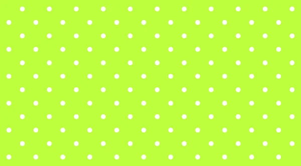 Polka Dot Λευκό Πράσινο Φόντο Λεμόνι Πράσινο Φωτεινό Απλό Πουά — Διανυσματικό Αρχείο