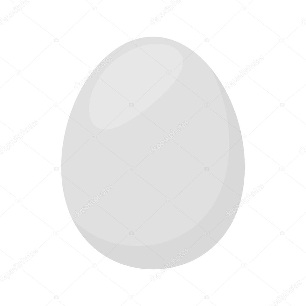 duck egg isolated on white background, clip art duck eggs white grey color, illustrations of duck egg simple, duck eggs drawing flat style for infographics icon cartoons