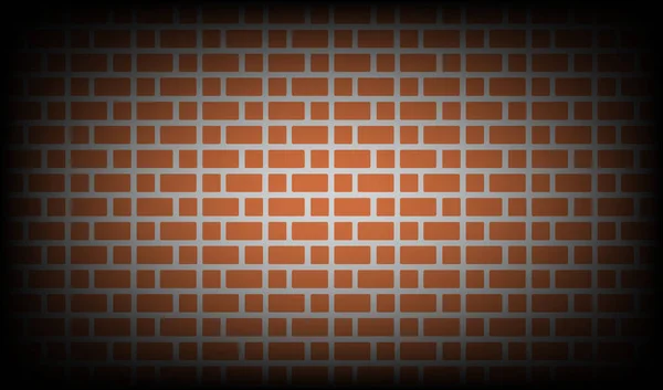 Wall Red Brick Black Blurred Soft Edges Background Concrete Wall — Stock Vector