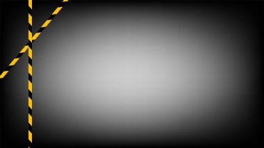 bant hattı sarı çizgili siyah şerit desen siyah gradyan üzerinde, uyarı alanı şerit işareti veya güvenli bölge, güvenlik pankartı, şerit sarı siyah şerit, bant hattı uyarısı, kopyalama alanı