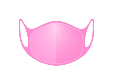 Beyaz, koruyucu N95 'e izole edilmiş koruyucu maskeli ağız, pembe, maske solunum cihazı toz havası kirliliğini koruyor Başbakan 2.5 toz içinde, ağız için tıbbi maske