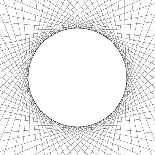 Cirkel Våg Konst Linjer Abstrakt För Bakgrund Optisk Linje Våg — Stock vektor