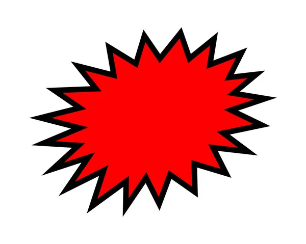 Наклейки Червоні Дисконтну Ціну Повідомлення Синхронізована Форма Чату Наклейка Зірка — стоковий вектор