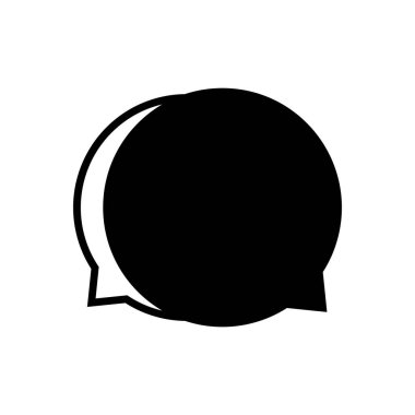 Konuşma balonu çemberi beyaz üzerinde izole, iletişim sembolü konuşma metni için konuşma balonu, balon mesaj simgesi, simge konuşması için diyalog sohbet grafiği