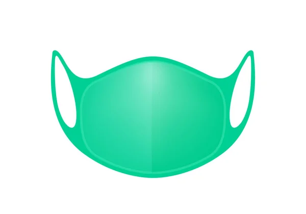 Masque Médical Respirateur Pour Icône Graphique Masque Protection Bouche Isolé — Image vectorielle