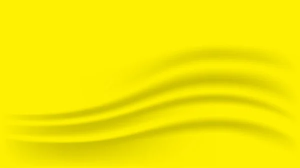 Желтый Градиент Волна Кривой Роскошного Фона Желтая Ткань Гладкой Фона — стоковый вектор