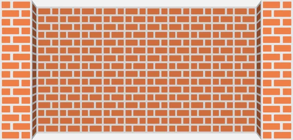 Стены Красный Кирпич Пастельный Цвет Заднего Плана Бетонная Стена Коричневым — стоковый вектор