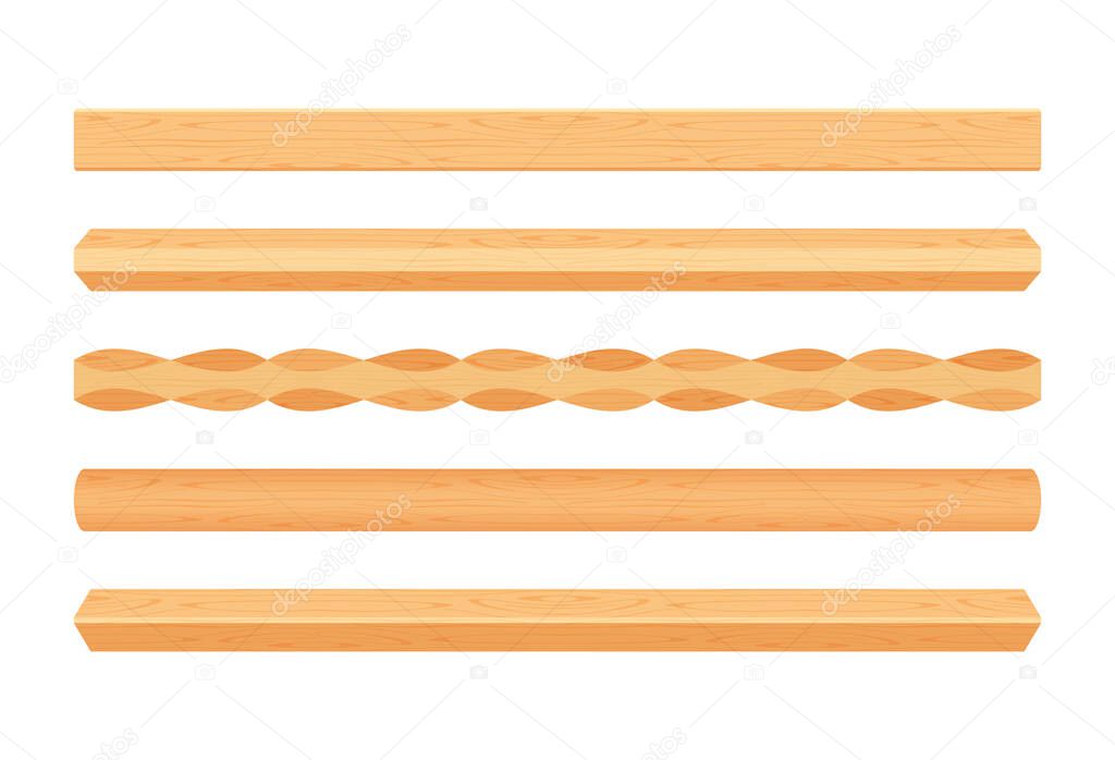 wooden lath different light brown color isolated on white, wooden slat poles brown, lath wood for home decoration, wood slat posts, set of vertical slats plank, lumber wood brown, beautiful wooden
