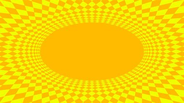 Arkaplan için geometrik sanat soyut sarısı, hipnotik duvar kağıdı için sanat çizgisi sarmal optik, grafik çizgili geometri çokgen desen, optik grafik çarpıtılmış dalgalı