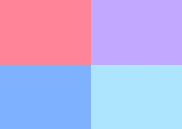 Pared Moderna Con Forma Cuadrada Rosa Púrpura Azul Pastel Color — Vector de stock