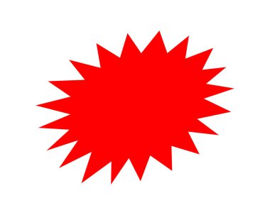 İndirim fiyatı mesajı için kırmızı çıkartmalar, sohbet etiketi tırtıklı şekiller, satış promosyonu için çıkartma, komik konuşma balonları, satılık metin tanıtımı için tırtıklı çıkartmalar, yeni teklif tanıtımı için çıkartmalar