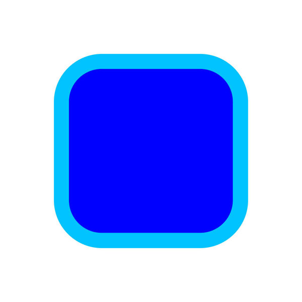 button square shape blue for buttons games play isolated on white, blue modern buttons square simple, square button blue flat style icon sign for applications, buttons square for website or app symbol