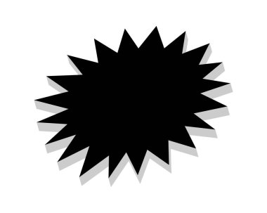 İndirim fiyatı mesajı için siyah yıldız, sohbet etiketi tırtıklı şekil, satış promosyonu için çıkartma, komik konuşma balonları, satılık metin tanıtımı için tırtıklı çıkartma, yeni teklif tanıtımı için çıkartmalar